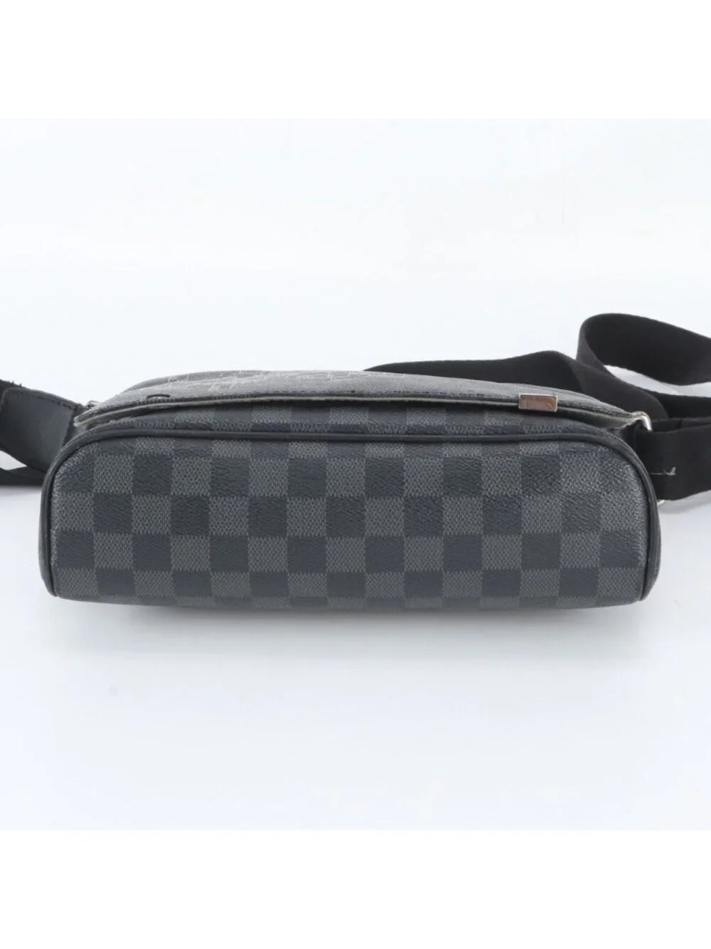 Louis Vuitton Damier Graphite District PM Leather Shoulder Bag Crossbody